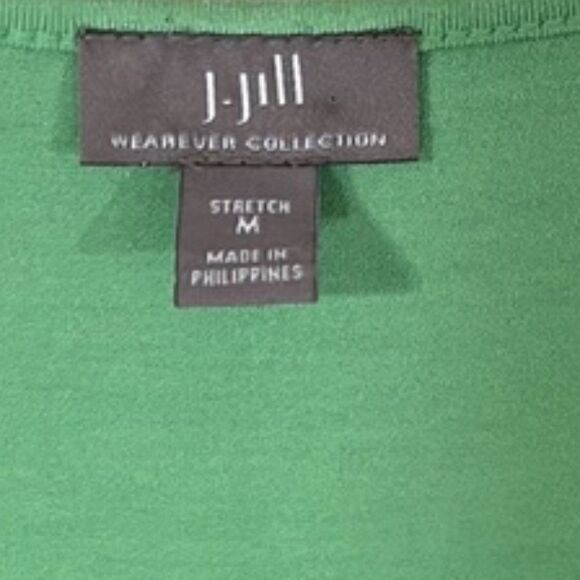 NWOT J. Jill Wearever Collection Green Tank Top Size Medium - Picture 5 of 7
